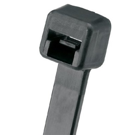 PANDUIT 17-1/2" L, 0.19" W, Black Plastic Cable Tie, Package quantity: 1000 PLT5S-M0
